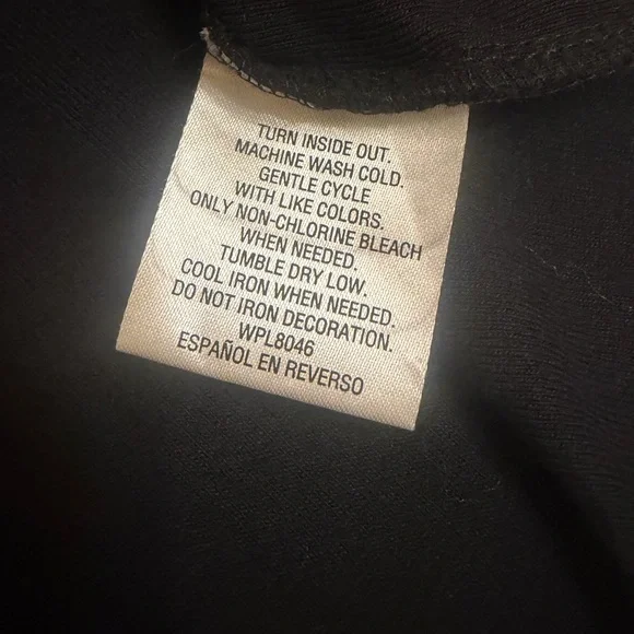 Style & Co. Black Top with Silver Accents - Picture 4 of 4